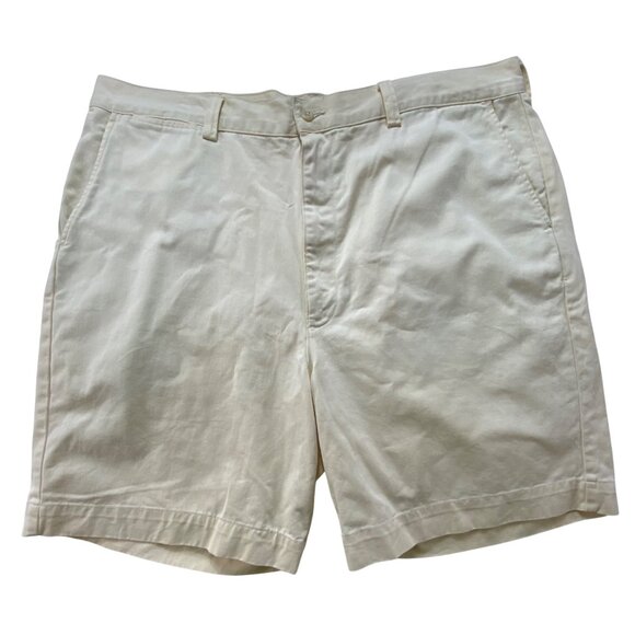 Polo Ralph Lauren Mens Off White Cotton Preppy Casual Shorts Size 40 Summer Luxe - Picture 1 of 6